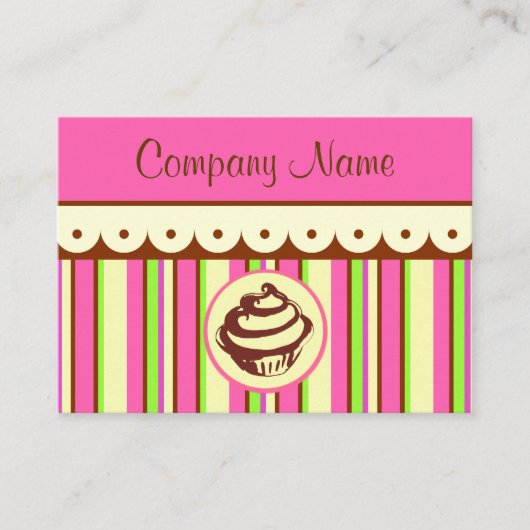 Carte de visite Cupcake (Devant)