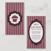 Carte De Visite cupcake (Devant / Derrière)