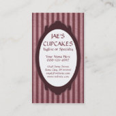 Carte De Visite cupcake (Dos)