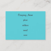 Carte de visite Cupcake (Dos)