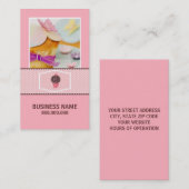Carte de visite Cupcake (Devant / Derrière)