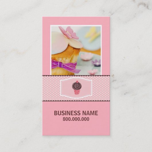 Carte de visite Cupcake (Devant)