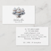 Carte De Visite Cupcake Baker boulangerie Chef Restauration (Devant / Derrière)
