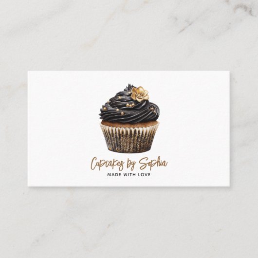 Carte De Visite Cupcake Baker boulangerie Chef Restauration (Devant)