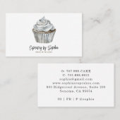 Carte De Visite Cupcake Baker boulangerie Chef Restauration (Devant / Derrière)