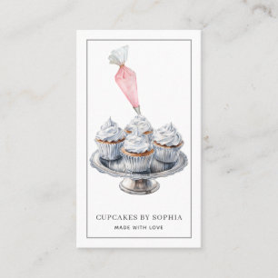 Carte De Visite Cupcake Baker Boulangerie Pâtisserie Chef Restaura