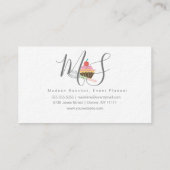 Carte De Visite Cupcake Baking Cake Decorator Saupoudrer (Dos)