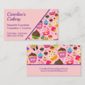 Carte De Visite Cupcake Bespoke Cake Cakery (Devant / Derrière)
