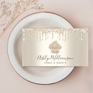 Carte De Visite Cupcake Boulangerie Pâtisserie Chef Parties scinti