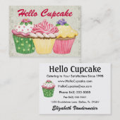 Carte De Visite Cupcake / Boulangerie - SRF (Devant / Derrière)