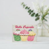 Carte De Visite Cupcake / Boulangerie - SRF (Debout devant)