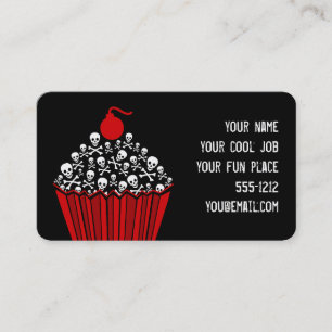 Carte De Visite Cupcake crâne