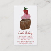 Carte De Visite CUPCAKE CUPCAKE boulangerie pâtisserie Chef modern (Dos)