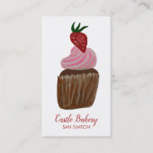 Carte De Visite CUPCAKE CUPCAKE boulangerie pâtisserie Chef modern (Devant)