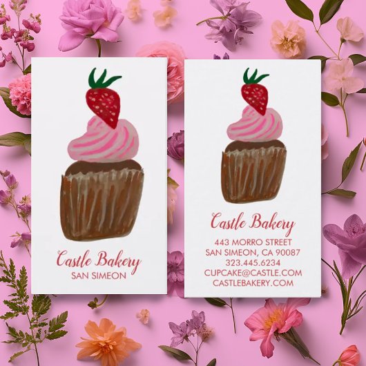 Carte De Visite CUPCAKE CUPCAKE boulangerie pâtisserie Chef modern
