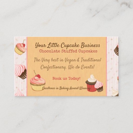 Carte De Visite Cupcake Fun (Devant)
