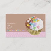 Carte de visite Cupcake Hearts (Dos)