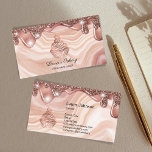 Carte De Visite Cupcake Home Bakery Rustic Vintage<br><div class="desc">Cakes & Sweets Cupcake Accueil Boulangerie Rustique Carte de visite Vintage Carte de visite avec cupcake tiré à la main avec cerise sur le dessus</div>