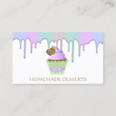 Carte De Visite Cupcake Logo boulangerie Chef, mignonne (Devant)