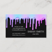 Carte De Visite Cupcake Logo boulangerie Chef, mignonne (Dos)