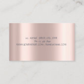 Carte De Visite Cupcake Macarons Luxe Drips Rose Gold Sweets (Dos)