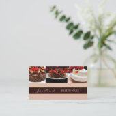 Carte De Visite Cupcake Mariage Cake Restauration boulangerie boul (Debout devant)
