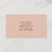 Carte De Visite Cupcake Mariage Cake Restauration boulangerie boul (Dos)