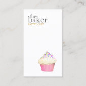 Carte De Visite Cupcake Restauration Pâtisserie Chef Cuisine (Devant)