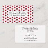 Carte De Visite Cupcake Sweet Cakes Bakes Boulangerie Maison (Devant / Derrière)