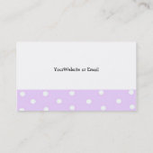 Carte de visite Cupcake violet (Dos)