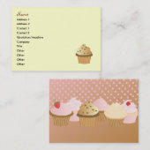 Carte De Visite Cupcakes (Devant / Derrière)