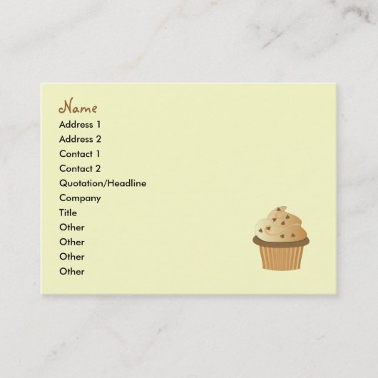 Carte De Visite Cupcakes (Devant)