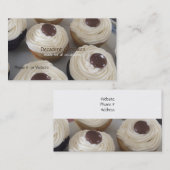 Carte De Visite Cupcakes à la crème à beurre (Devant / Derrière)