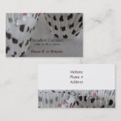 Carte De Visite Cupcakes À Thème Pointe (Devant / Derrière)