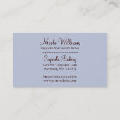 Carte De Visite Cupcakes au chocolat moderne Sprinter Frosting (Dos)