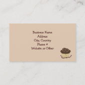 Carte De Visite Cupcakes au mocha et au chocolat (Dos)