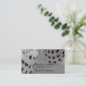 Carte De Visite Cupcakes au thème pois (Debout devant)