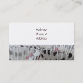 Carte De Visite Cupcakes au thème pois (Dos)