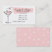 Carte De Visite Cupcakes et Martinis (Devant / Derrière)