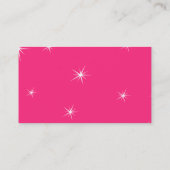 Carte De Visite Cupcakes et Martinis en rose chaud (Dos)