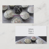 Carte De Visite Cupcakes glacés (Devant / Derrière)