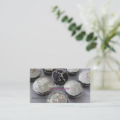 Carte De Visite Cupcakes glacés (Debout devant)