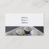 Carte De Visite Cupcakes glacés (Dos)