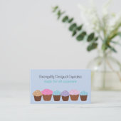 Carte De Visite Cupcakes Gracieusement Conçus (Debout devant)