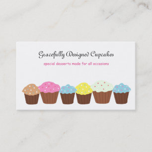 Carte De Visite Cupcakes Gracieusement Conçus