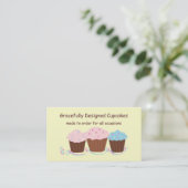 Carte De Visite Cupcakes Gracieusement Conçus (Debout devant)