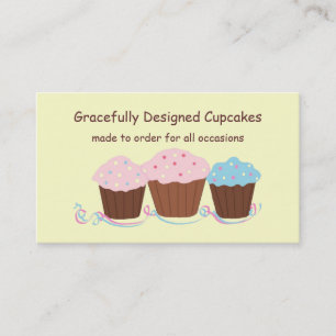 Carte De Visite Cupcakes Gracieusement Conçus
