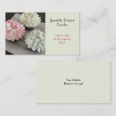 Carte De Visite Cupcakes Gracieusement Conçus (Devant / Derrière)