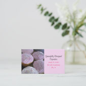 Carte De Visite Cupcakes Gracieusement Conçus (Debout devant)