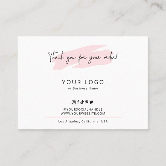 Carte De Visite Cupcakes Instructions pour la prise en charge Aqua (Dos)